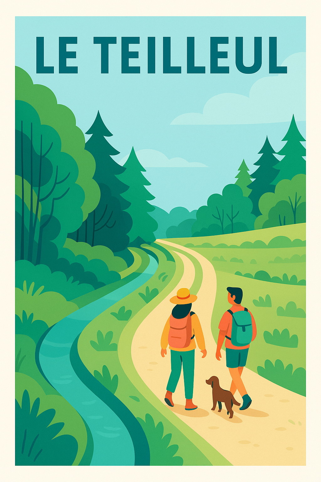 Affiche de Le Teilleul - Promenade nature au cœur de la verdure