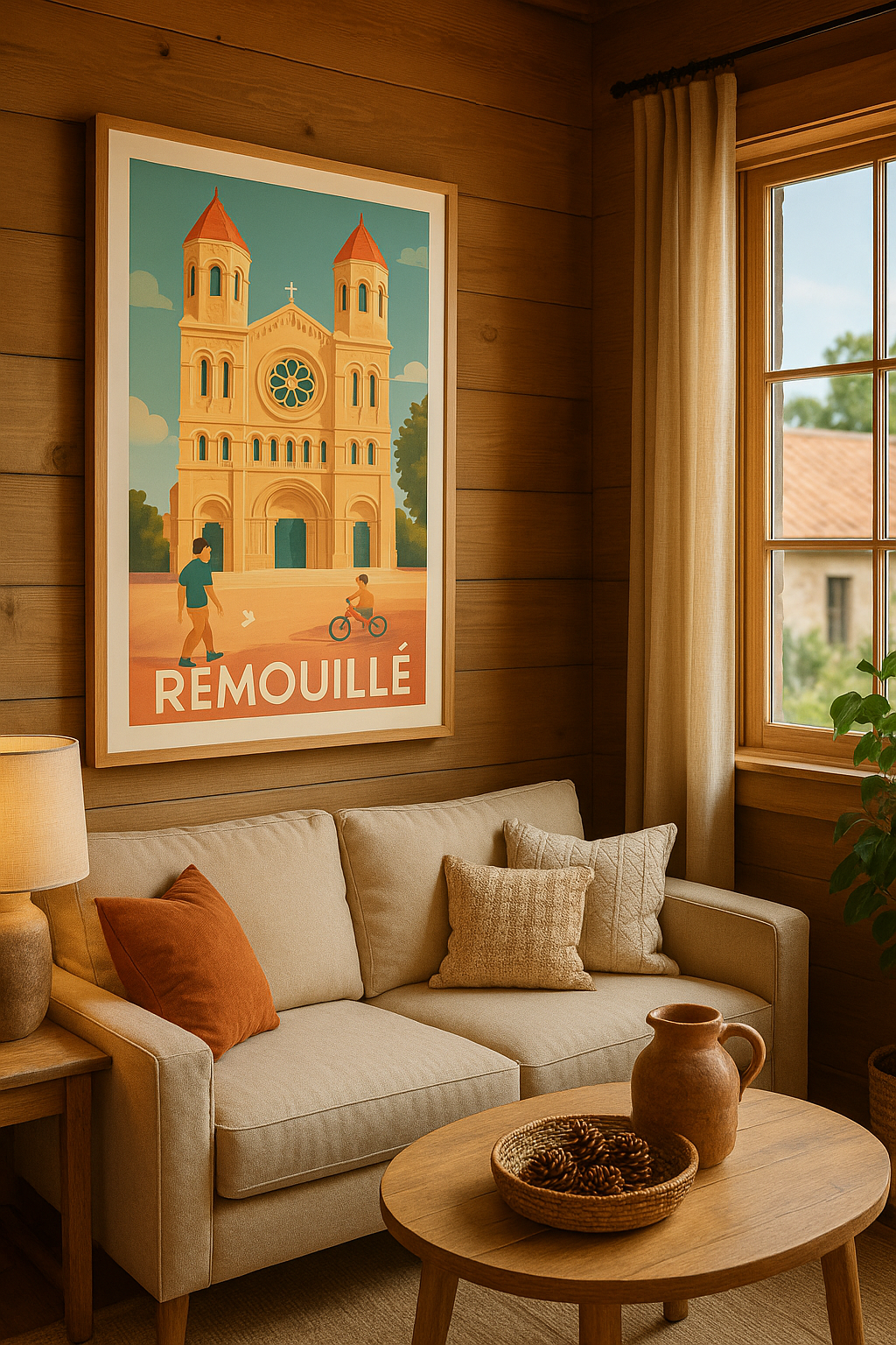 Mise en situation Affiche Remouillé - Un voyage historique et paisible