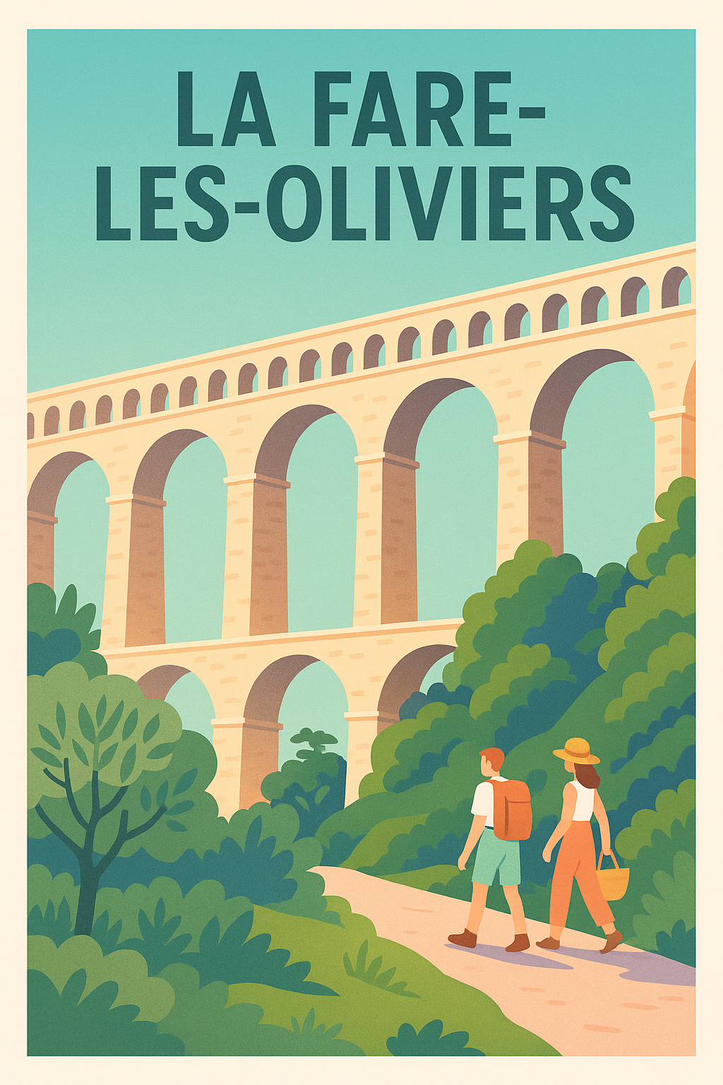 Affiche de La Fare-les-Oliviers - Escapade Nature et Histoire