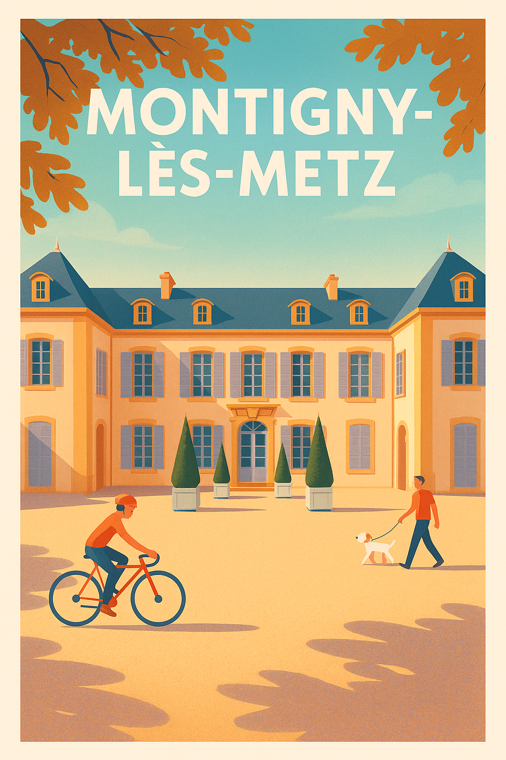 Affiche Montigny-lès-Metz — Charme et sérénité au cœur de la ville · poster d'art de Montigny-lès-Metz