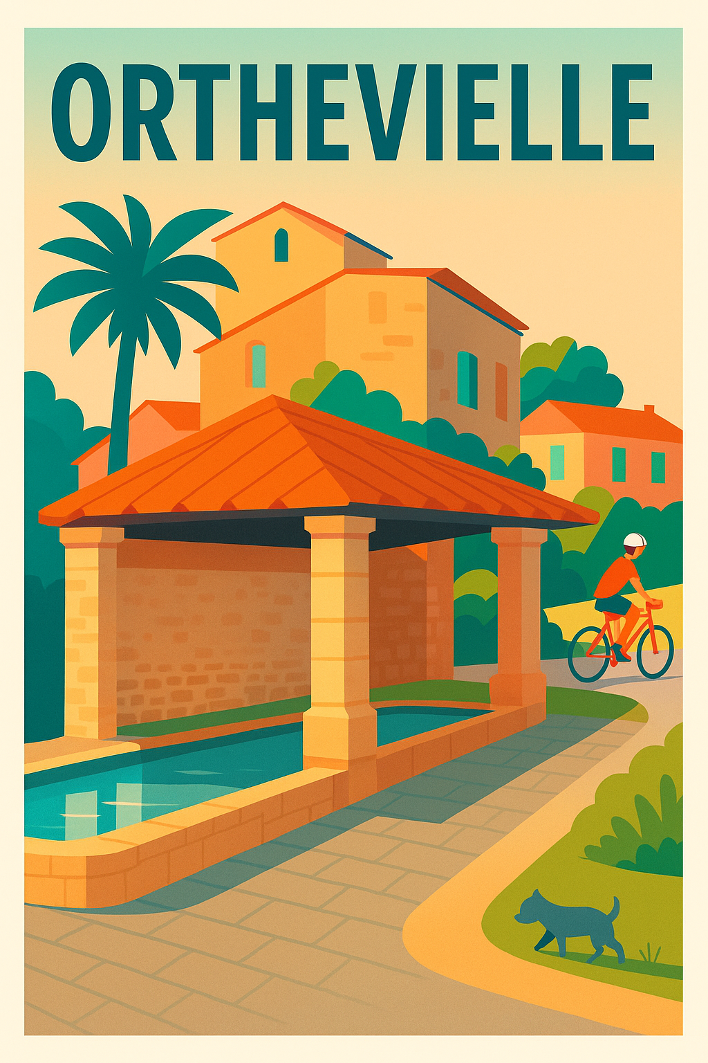 Affiche de Orthevielle - Charme et sérénité du patrimoine local