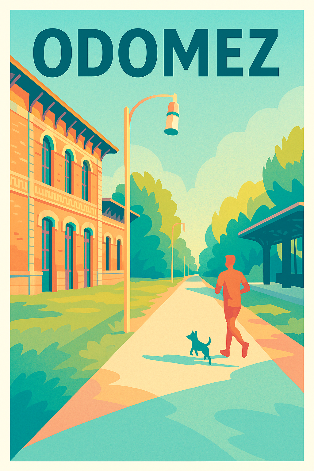 Affiche de Odomez - Flânerie matinale au cœur de la ville