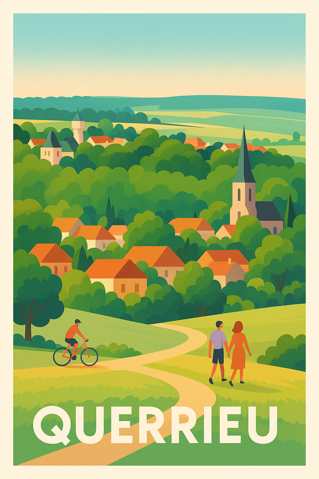 Affiche de Querrieu - Village paisible et nature préservée