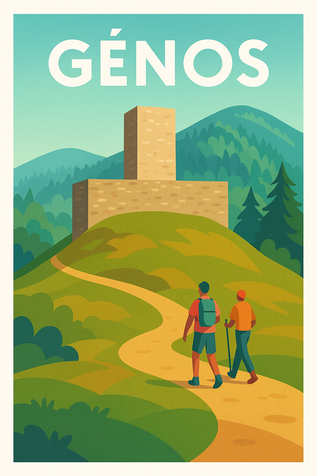 Affiche de Génos - Escapade nature et patrimoine