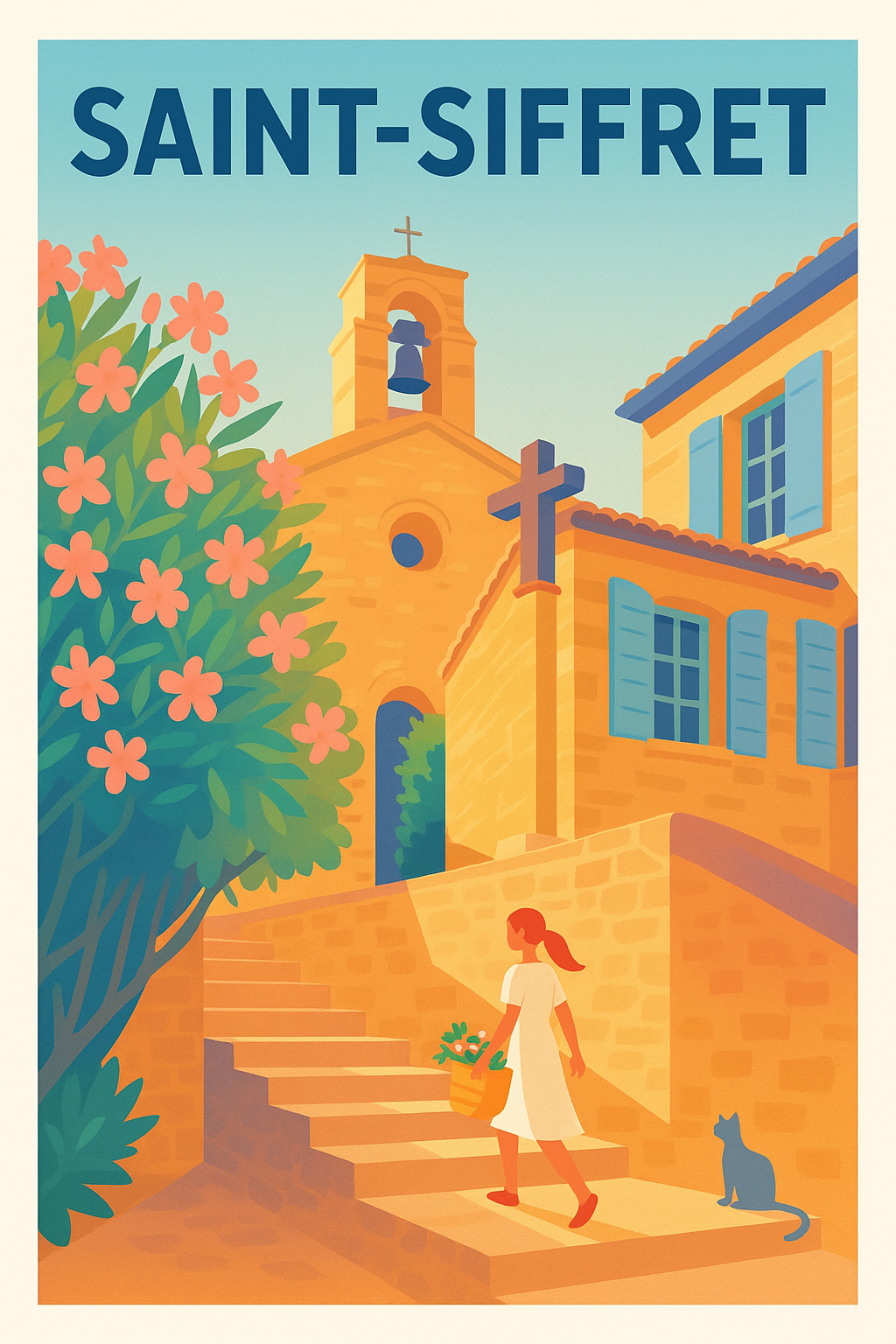 Affiche de Saint-Siffret - Charme provençal et douceur de vivre