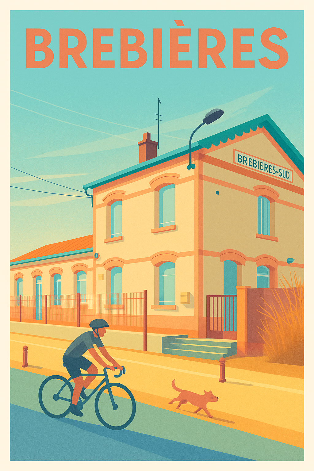 Affiche de Brebières - Promenade ensoleillée au cœur de la ville