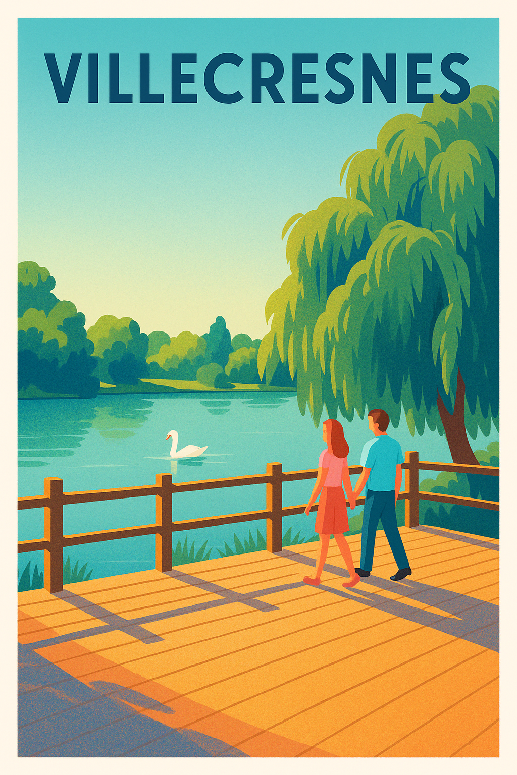 Affiche de Villecresnes - Promenade au bord de l'eau