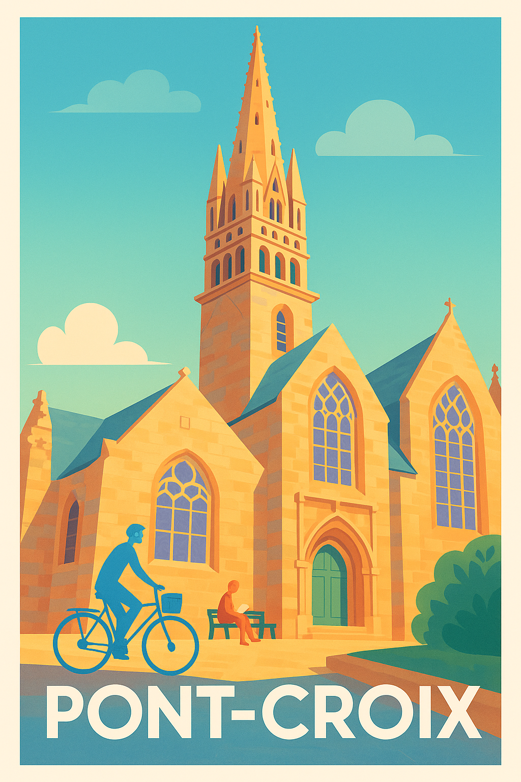 Affiche de Pont-Croix - Charme architectural breton