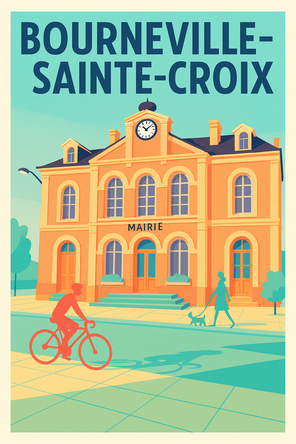 Affiche de Bourneville-Sainte-Croix - Charme et calme au cœur de la mairie