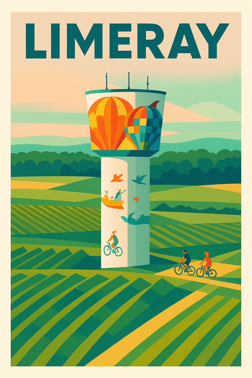 Affiche de Limeray - Évasion et liberté au cœur des paysages vallonnés