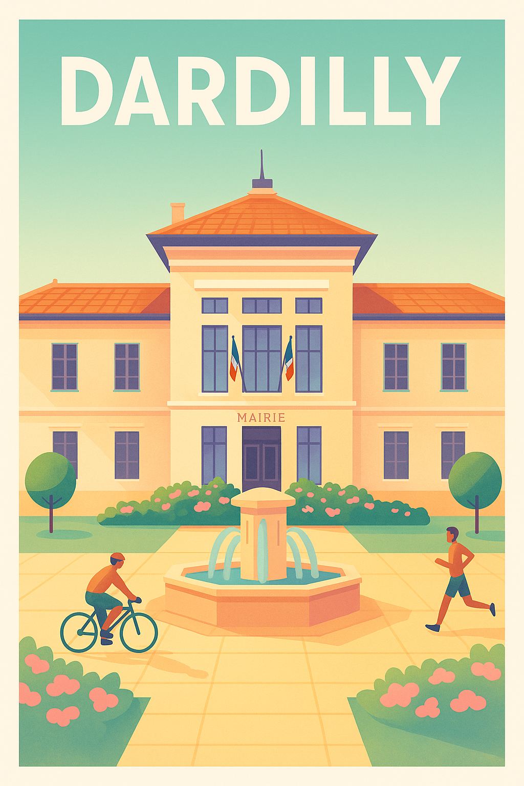 Affiche de Dardilly - Ambiance paisible au cœur de la mairie
