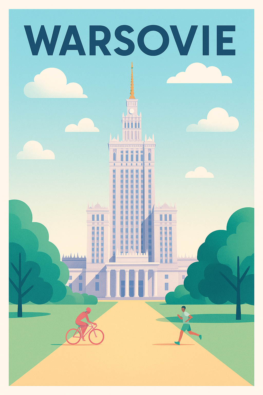 Affiche de Varsovie - L'élégance architecturale au cœur de la Pologne