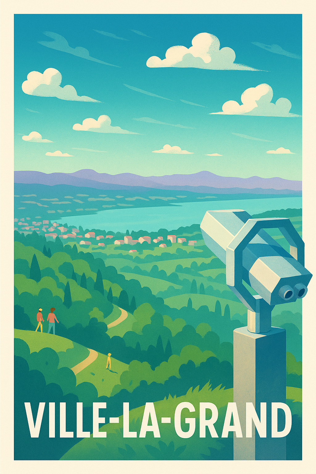 Affiche de Ville-la-Grand - Panorama et nature à couper le souffle