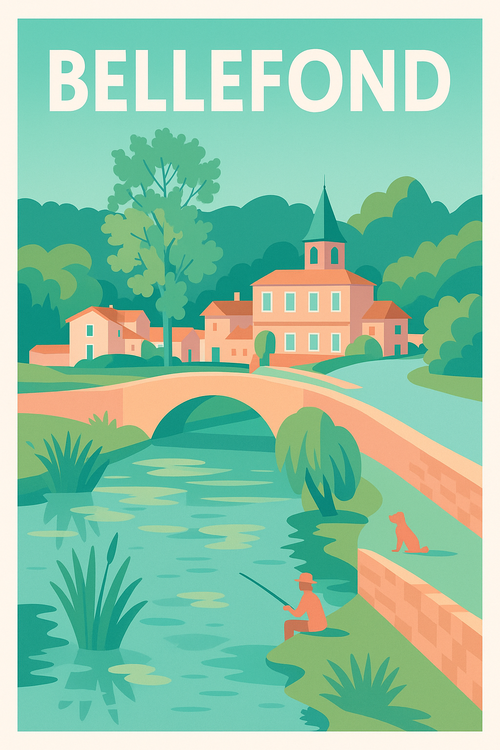 Affiche de Bellefond - Sérénité au fil de l'eau