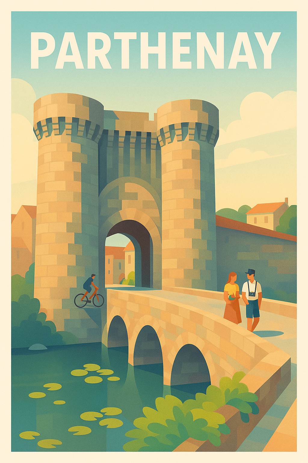 Affiche de Parthenay - Le charme médiéval au fil de l'eau