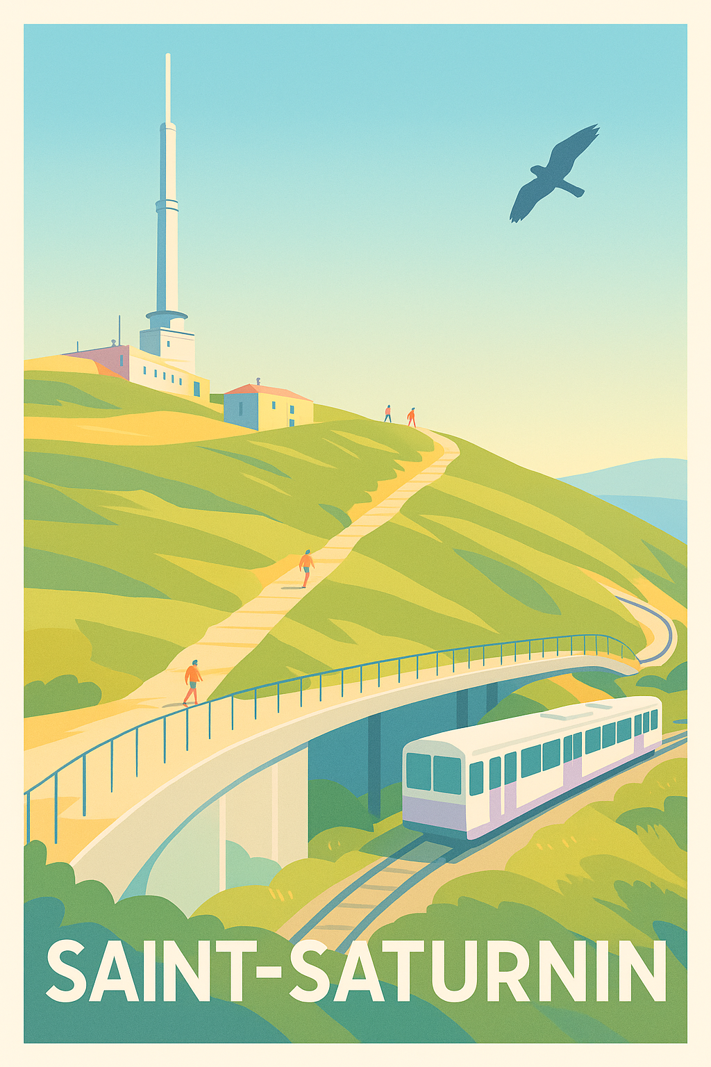 Affiche de Saint-Saturnin - Harmonie entre nature et modernité