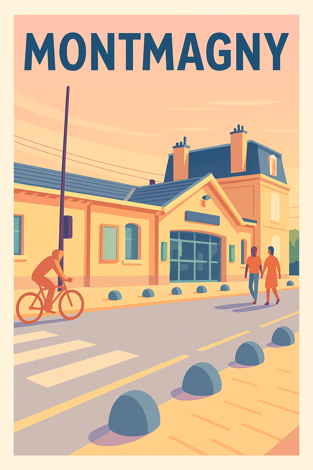Affiche de Montmagny - Ambiance paisible et lumière dorée