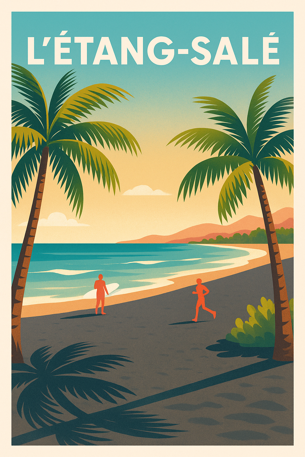 Affiche de L'Étang-Salé - L'escapade balnéaire ensoleillée