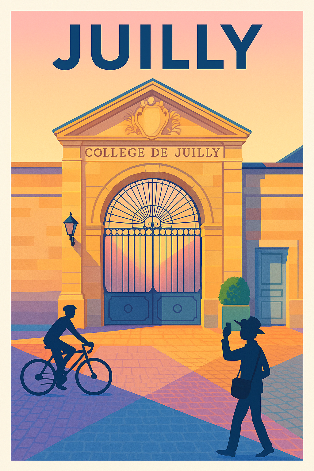 Affiche de Juilly - Charme et Histoire à l'entrée du Collège