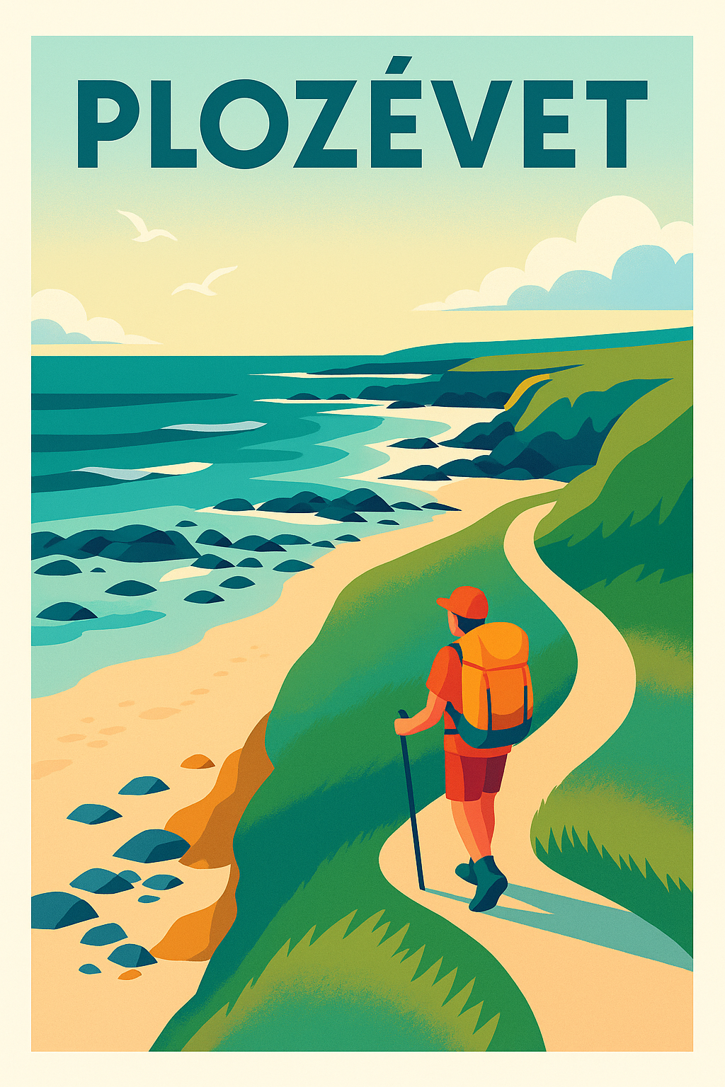 Affiche de Plozévet - Escapade Nature au Cœur de la Côte Bretonne
