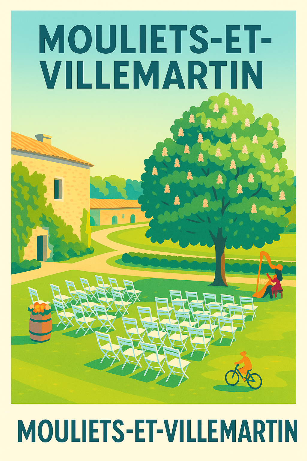 Affiche de Mouliets-et-Villemartin - Charme bucolique et douceur de vivre