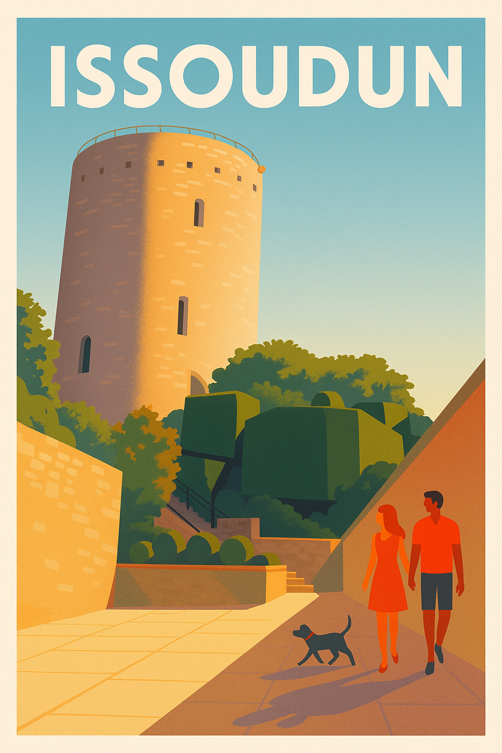 Affiche de Issoudun - Charme et douceur au détour des ruelles