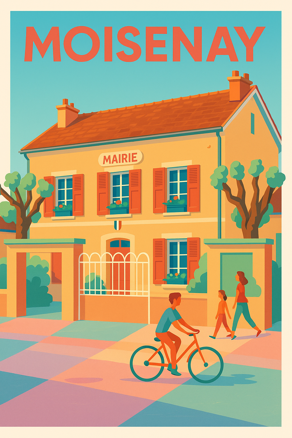 Affiche de Moisenay - L'authenticité d'un village paisible