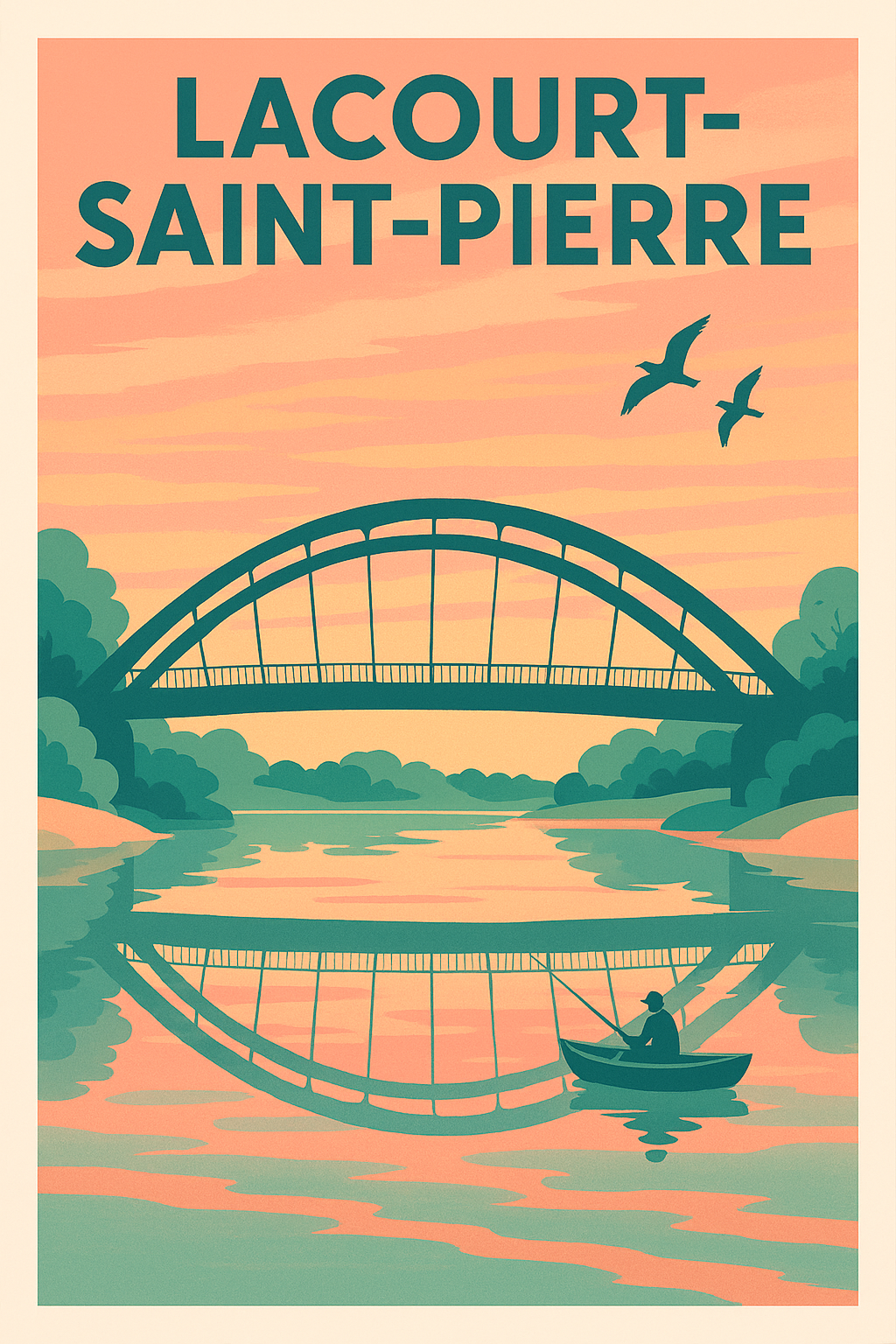 Affiche de Lacourt-Saint-Pierre - Tranquillité au fil de l'eau