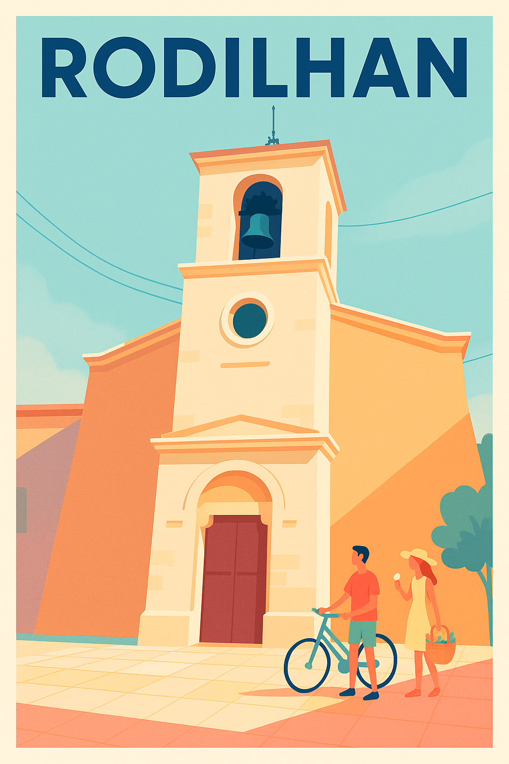 Affiche de Rodilhan - Charme et douceur de la ville ensoleillée