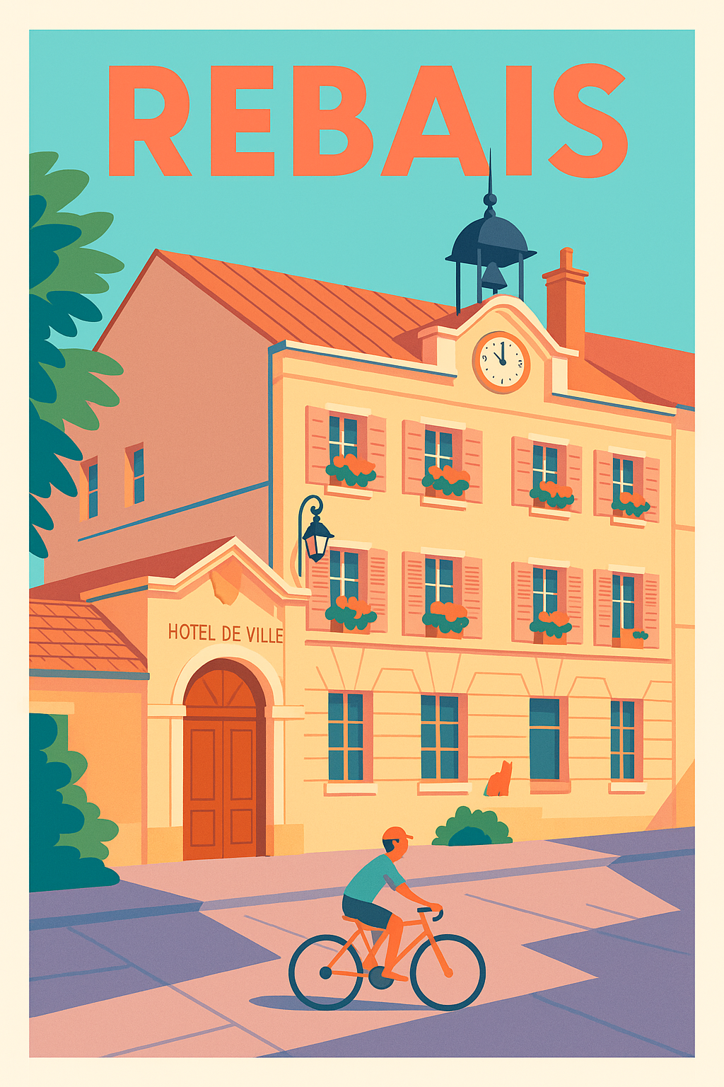 Affiche de Rebais - Charme et tranquillité au cœur du village