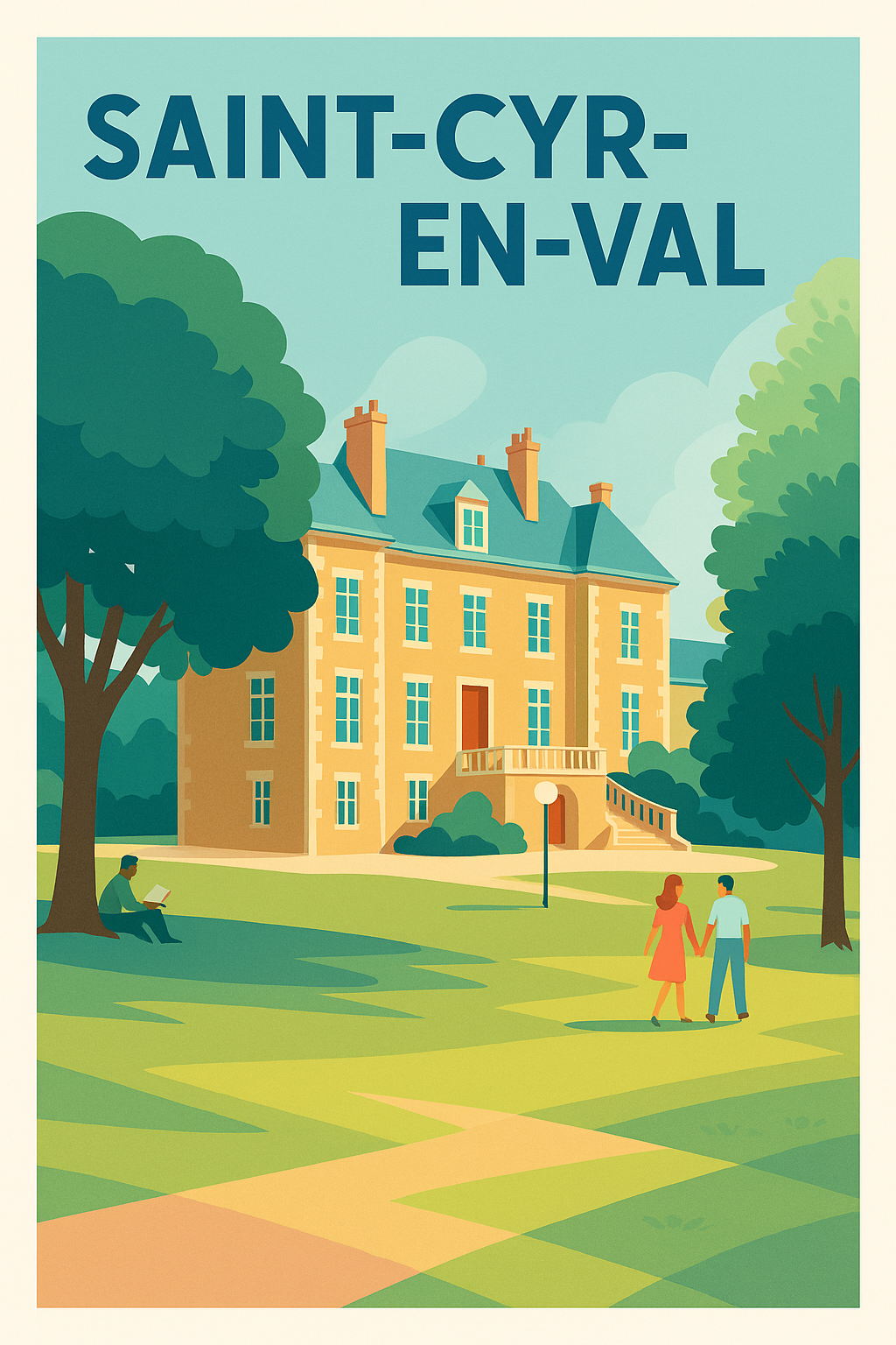 Affiche de Saint-Cyr-en-Val - Harmonie et douceur de vivre à l'orée du parc