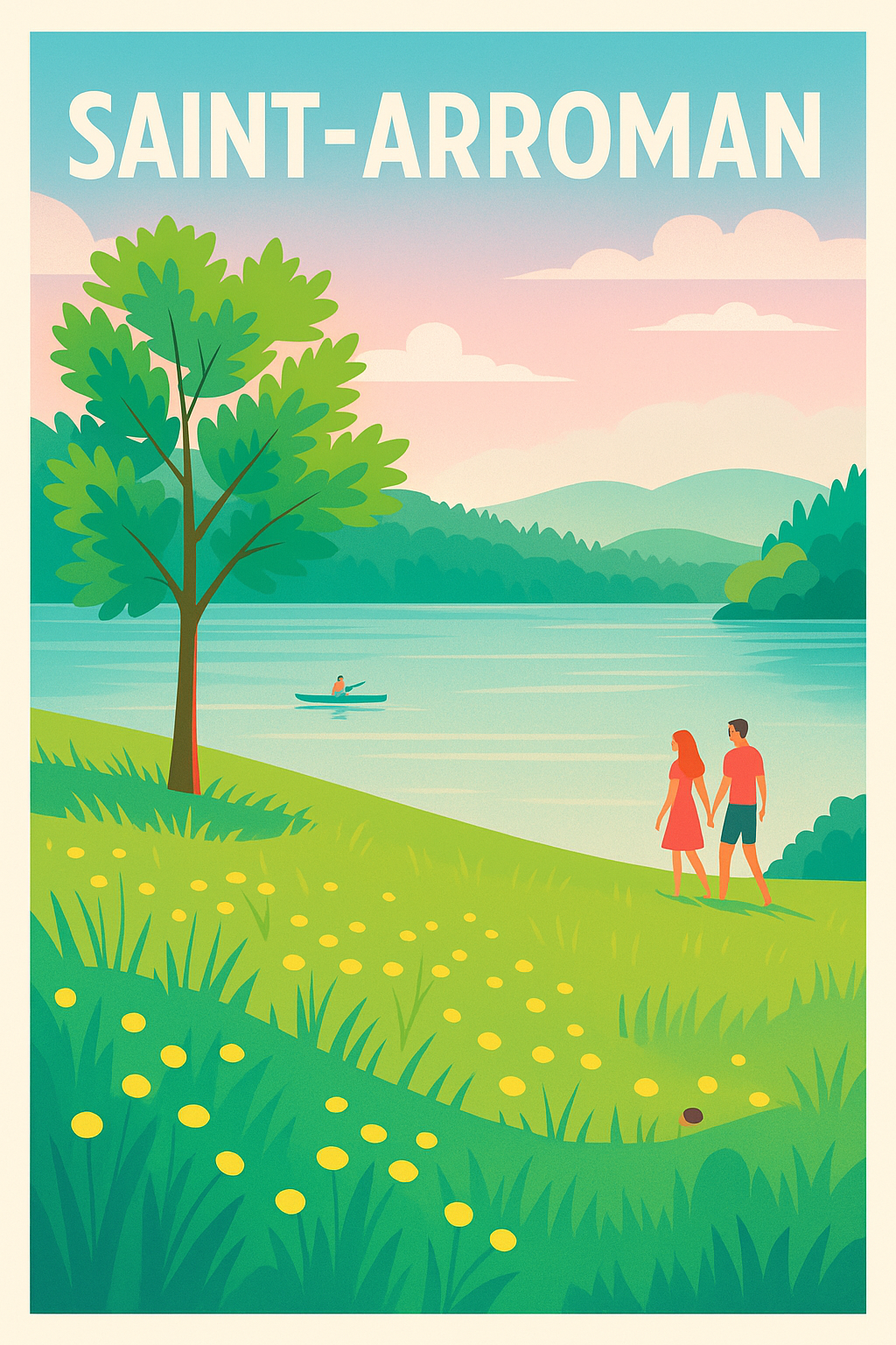 Affiche de Saint-Arroman - Une pause nature au bord de l'eau