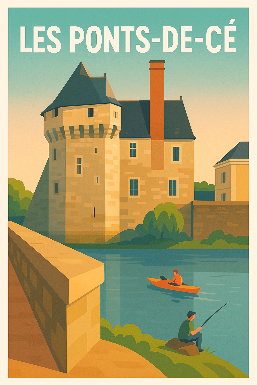 Affiche de Les Ponts-de-Cé - Charme et sérénité au fil de l'eau