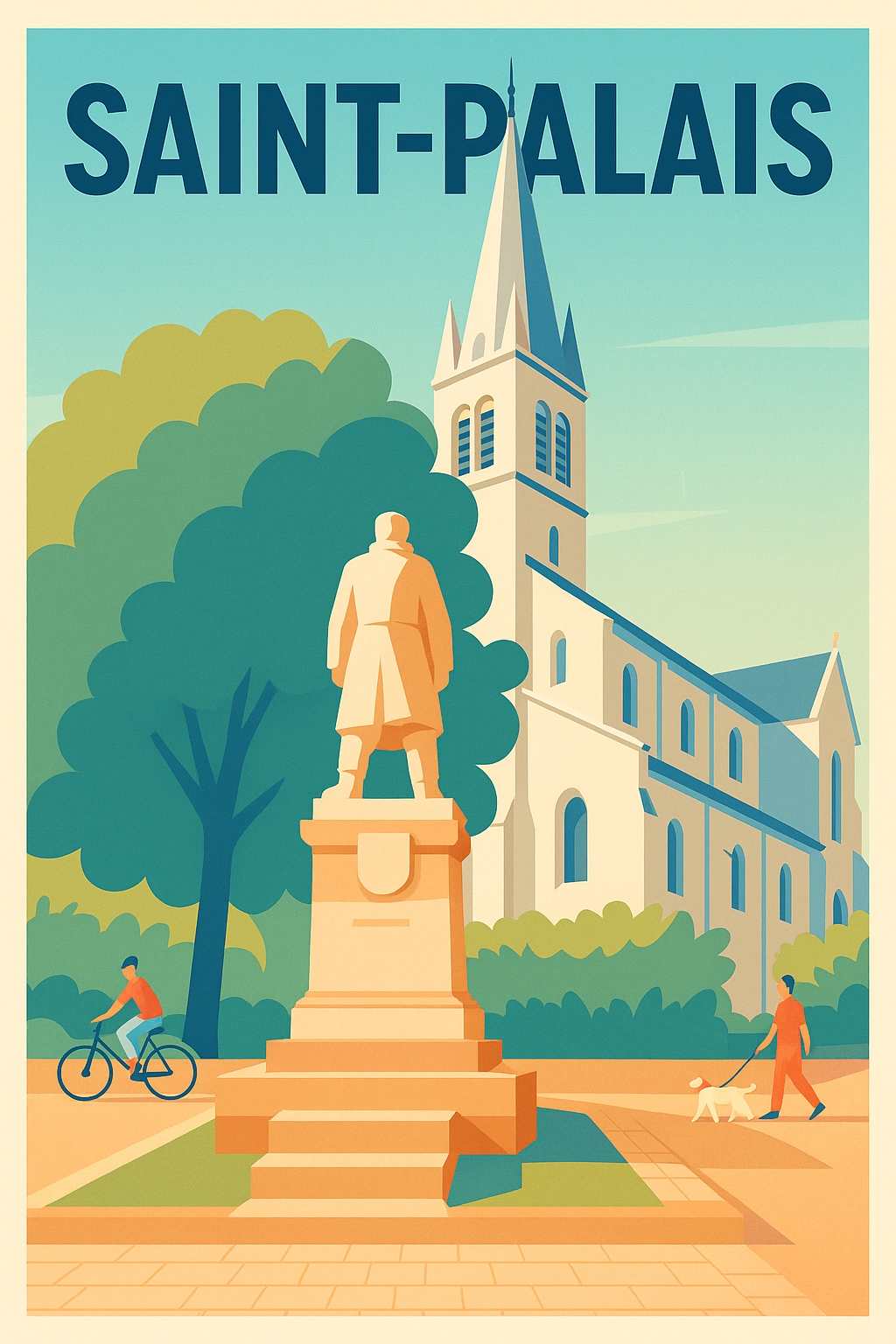 Affiche de Saint-Palais - Charme et sérénité au cœur de la ville
