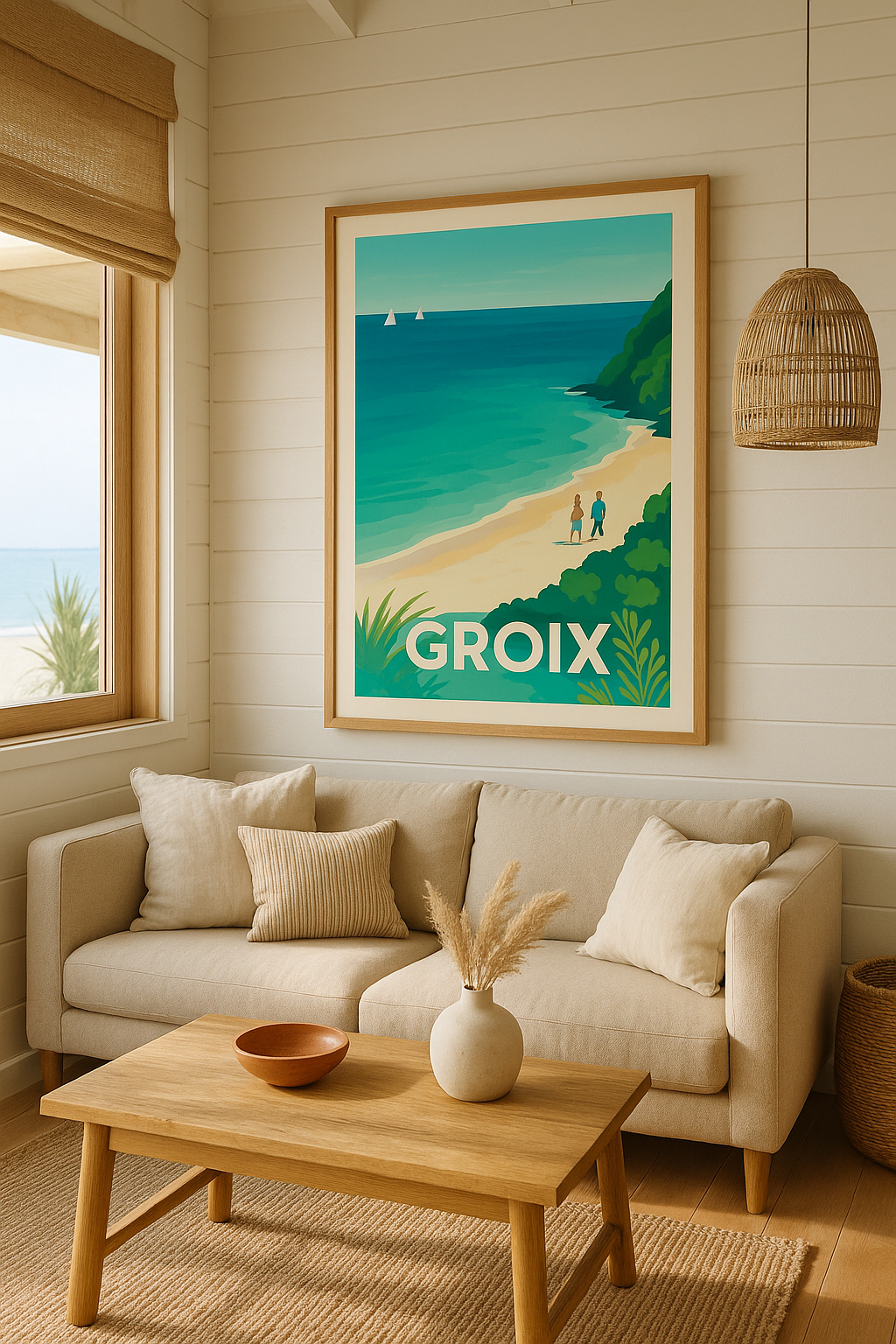 Mise en situation Affiche de Groix - Échappée marine et balades paisibles