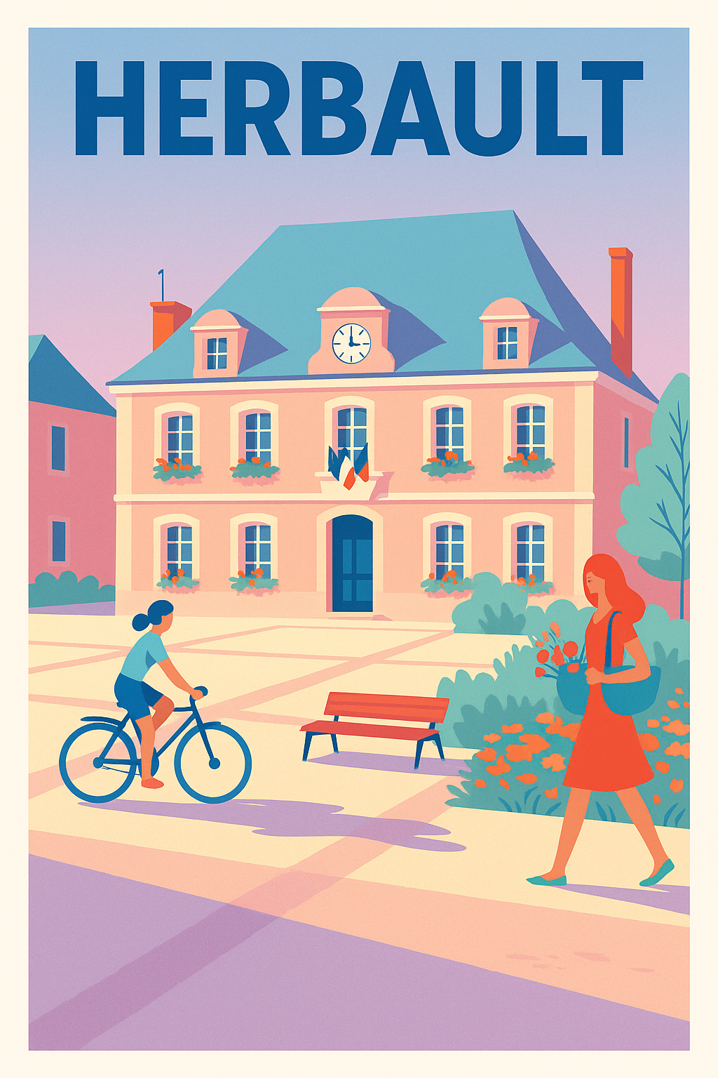 Affiche de Herbault - Charme et douceur en paysage urbain