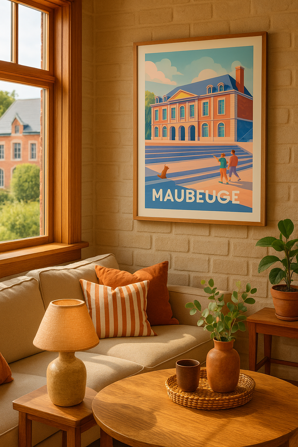 Mise en situation Affiche de Maubeuge - L'élégance architecturale en plein cœur de la ville