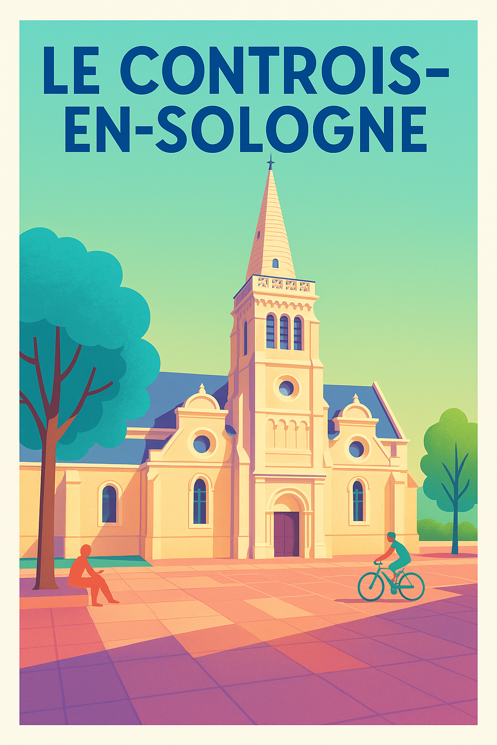 Affiche de Le Controis-en-Sologne - L'élégance paisible au cœur de la Sologne