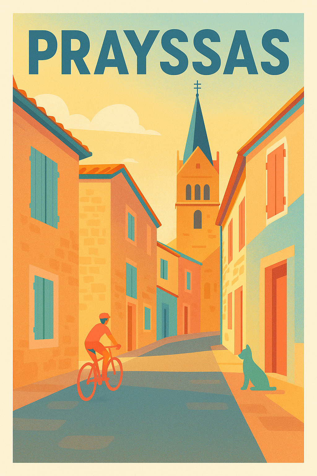 Affiche de Prayssas - L'élégance paisible d'un village du Sud-Ouest
