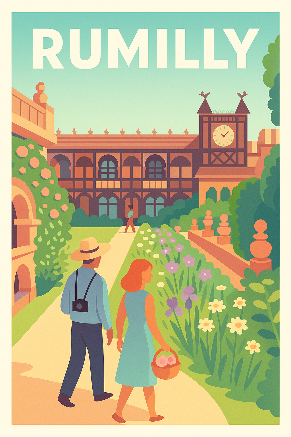 Affiche de Rumilly - Promenade bucolique dans les jardins historiques