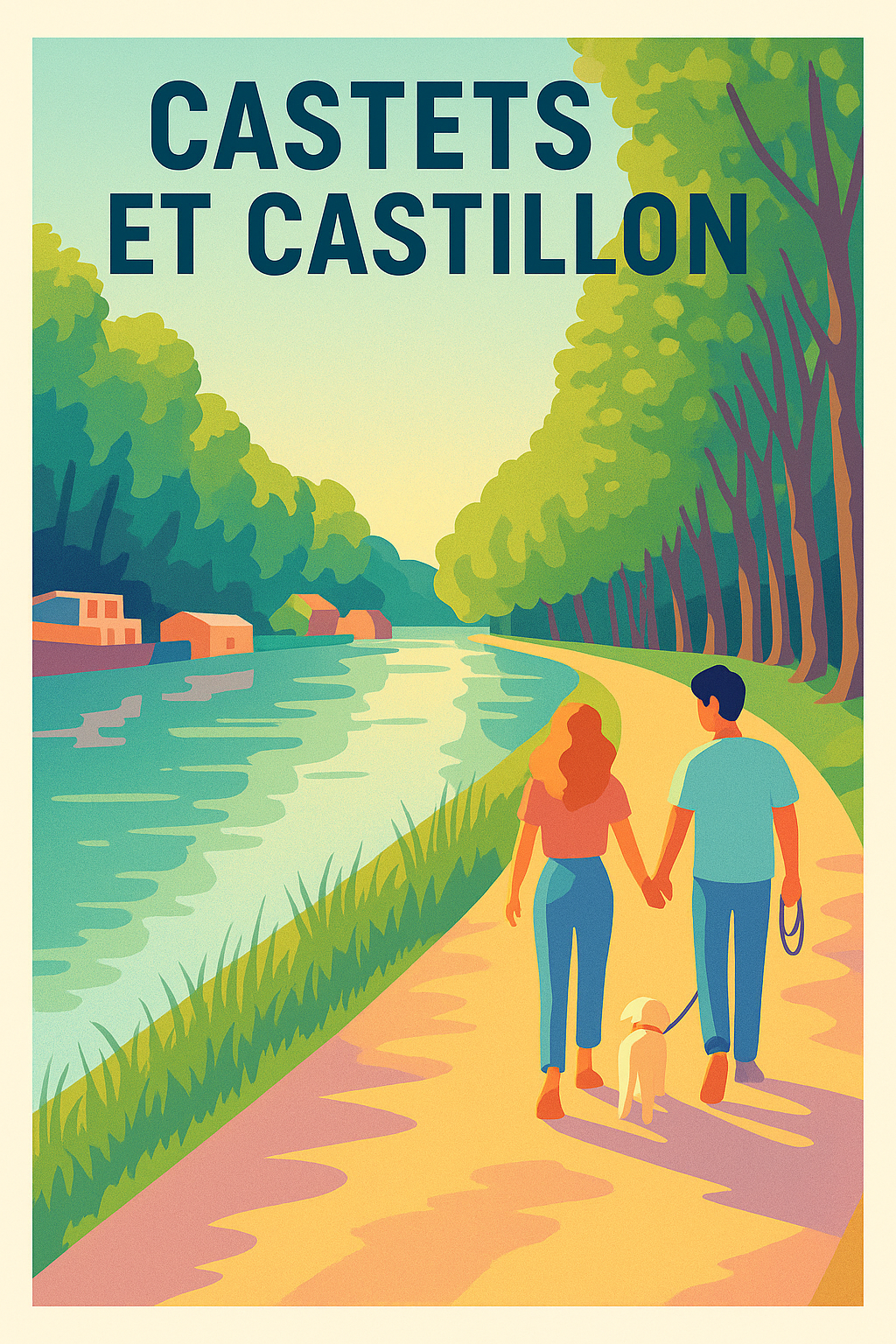 Affiche de Castets et Castillon - Balade romantique au bord de l'eau