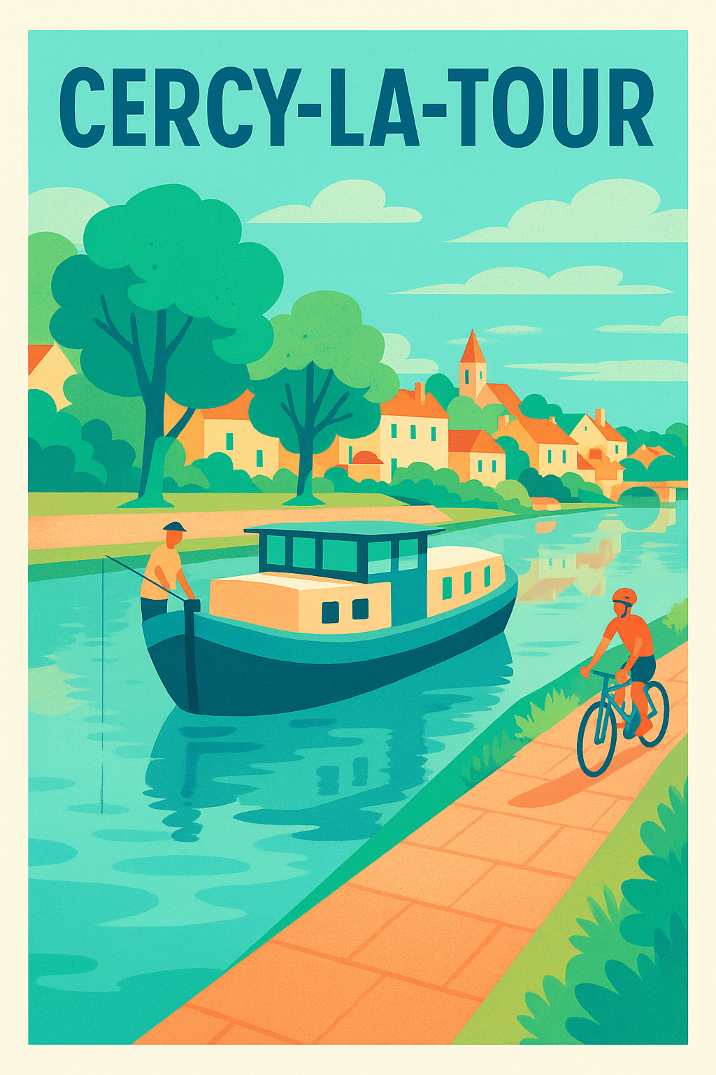 Affiche de Cercy-la-Tour - Charme paisible au fil de l’eau