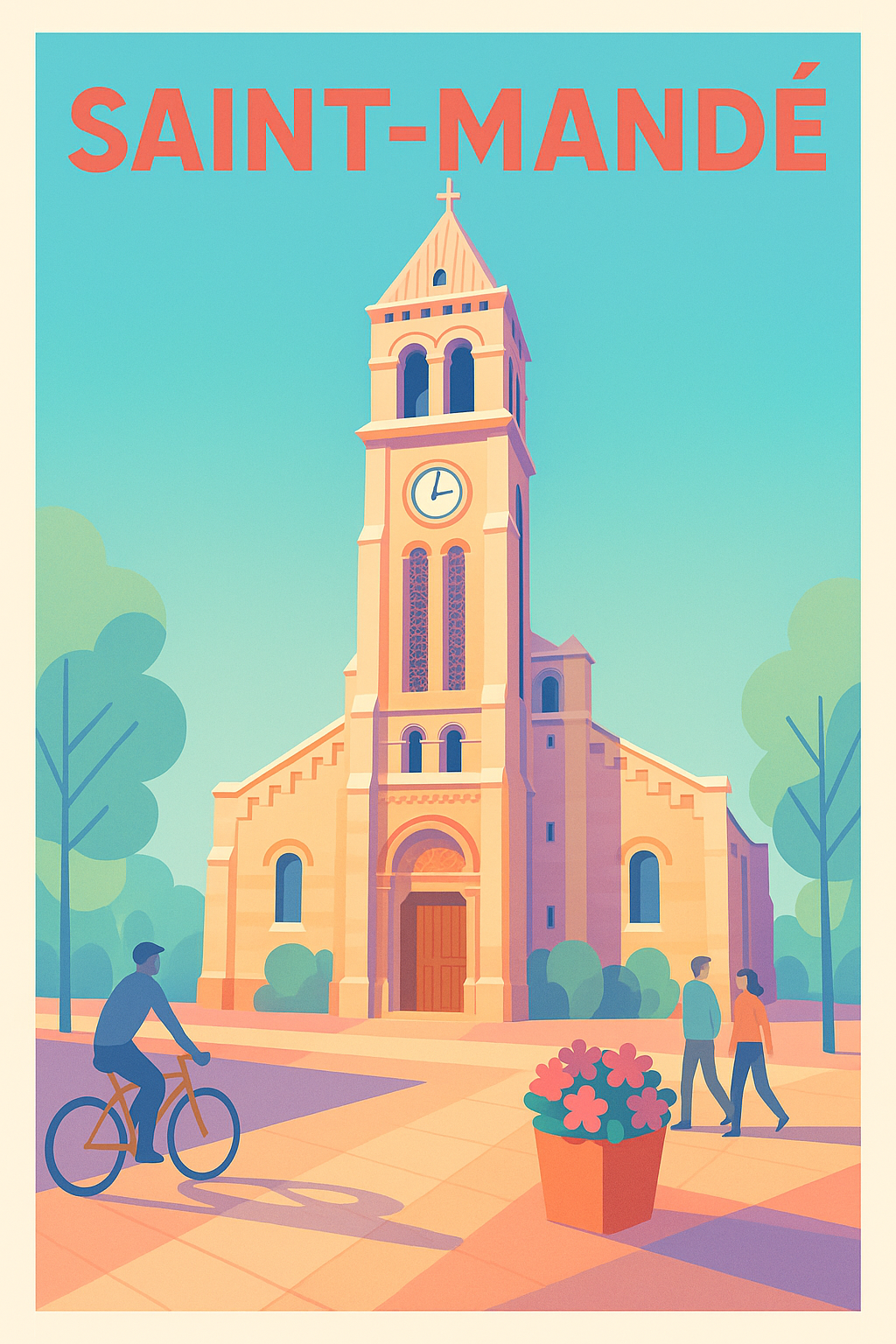 Affiche de Saint-Mandé - L'élégance paisible de la ville