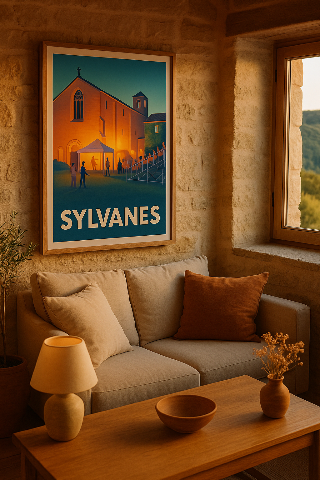 Affiche Sylvanes — Soirée musicale au cœur de l'abbaye · poster d'art de Sylvanes