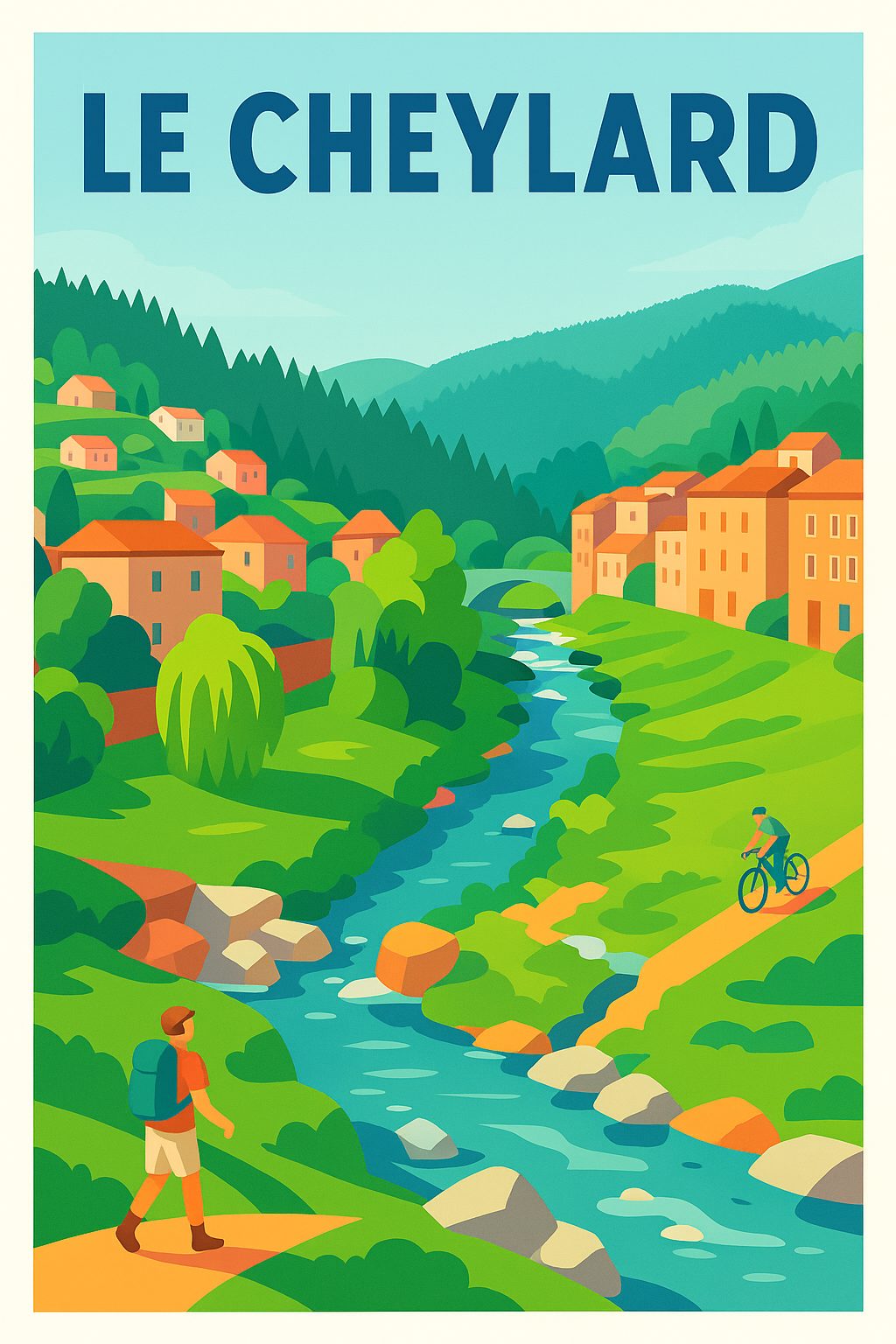 Affiche de Le Cheylard - Évasion nature au cœur de la vallée