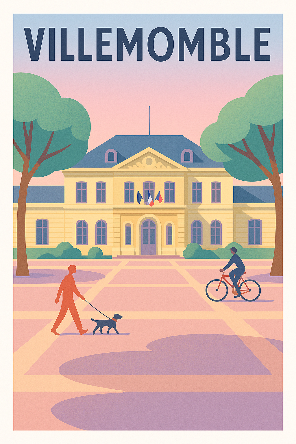 Affiche Villemomble — Harmonie urbaine et douceur de vivre · poster d'art de Villemomble