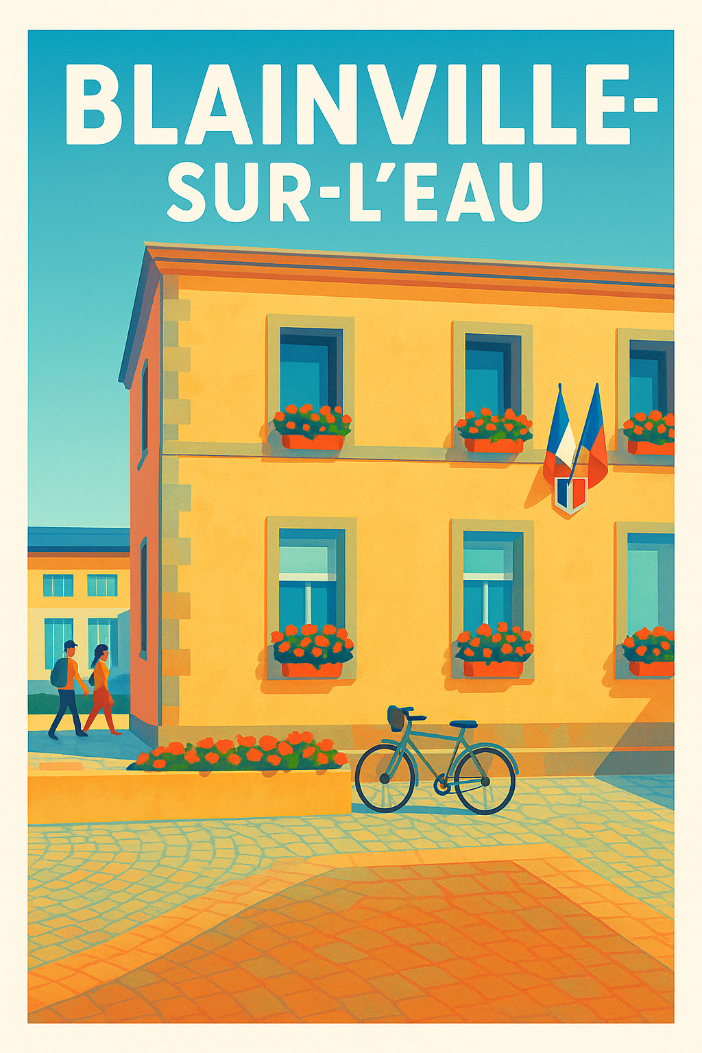 Affiche de Blainville-sur-l'Eau - Charme et sérénité au cœur de la ville