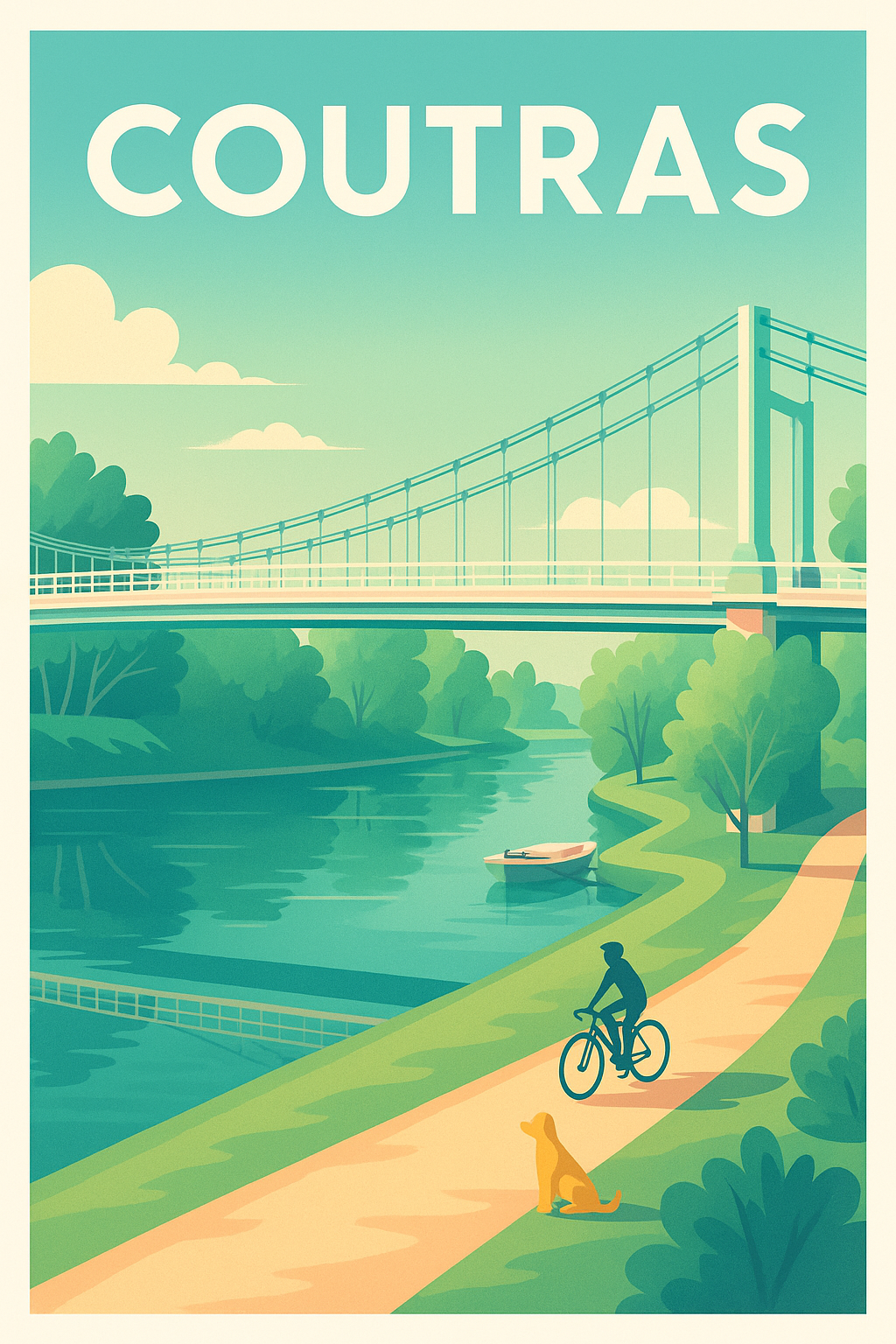 Affiche de Coutras - Balade et sérénité au bord de l'eau