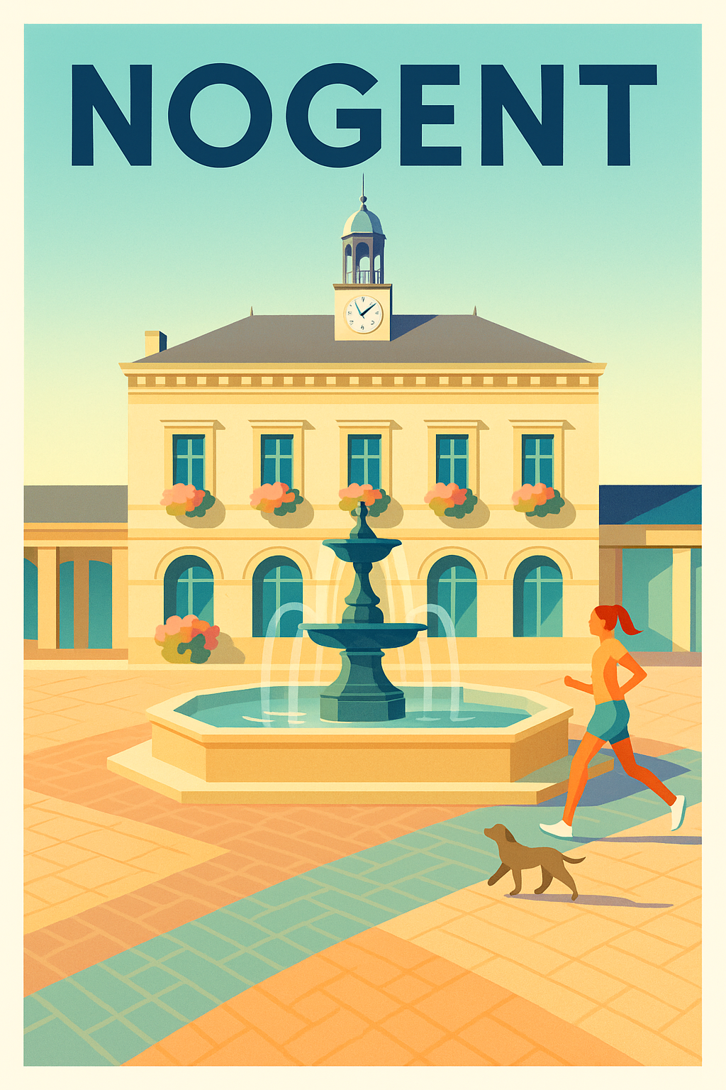 Affiche de Nogent - Harmonie et sérénité au cœur de la ville