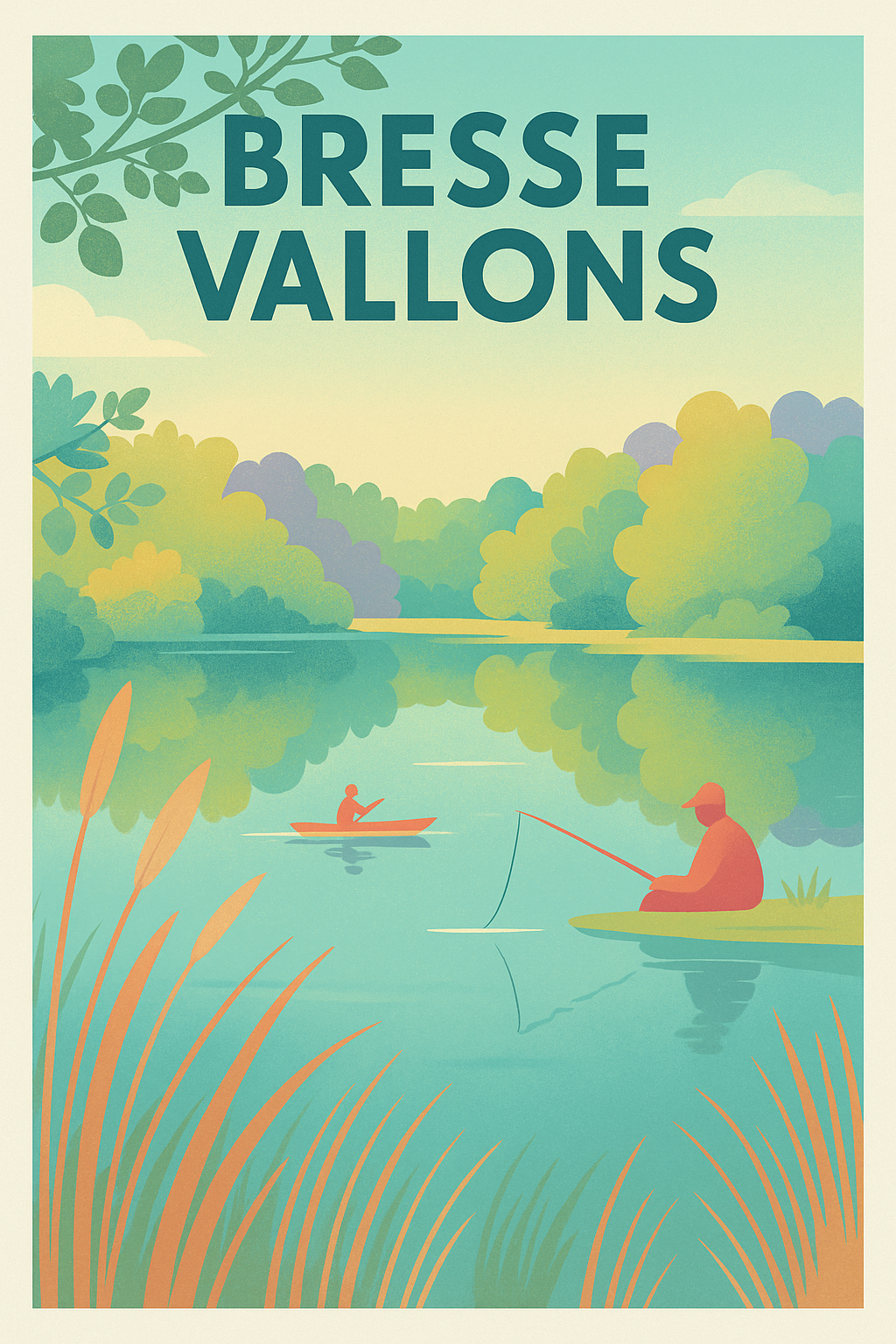Affiche de Bresse Vallons - Sérénité au fil de l'eau